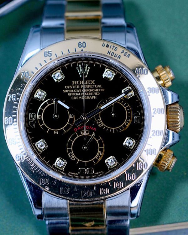 2014 Rolex Cosmograph Daytona 40MM Black Dial Two-Tone Oyster Bracelet (116523)