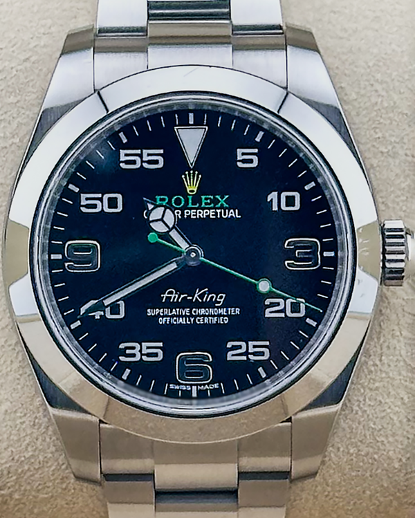 No Reserve - 2020 Rolex Air-King 40MM Black Dial Oyster Bracelet (116900)