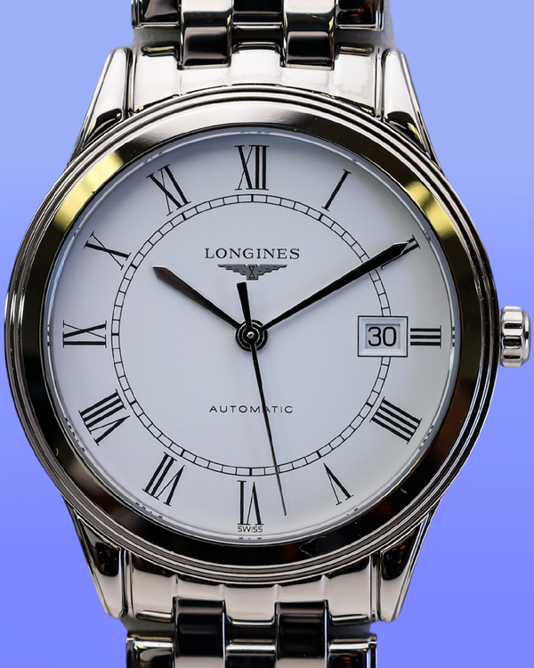 Longines Flagship 38.5MM White Dial Steel Bracelet (L48744216)