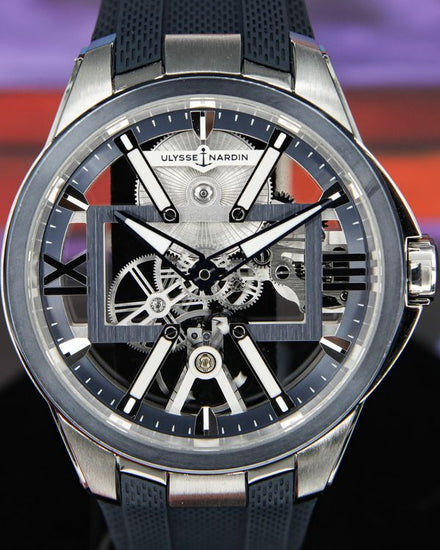 2020 Ulysse Nardin Blast X Skeleton "Black Toro" 42MM Skeleton Dial Rubber Strap (3713-260-3/03)