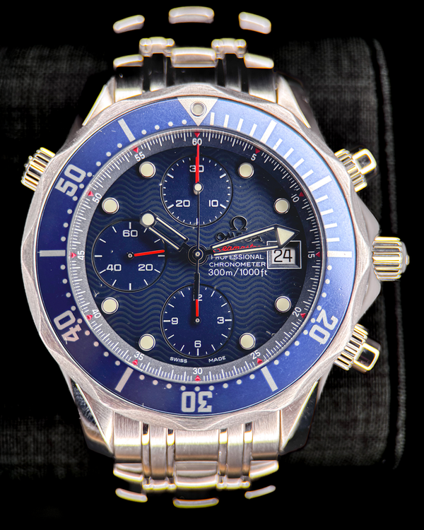 2013 Omega Seamaster Diver 300M 41.5MM Blue Dial Steel Bracelet (2225.80.00)