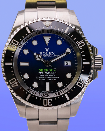 No Reserve - 2016 Rolex Sea-Dweller Deepsea "James Cameron" 44MM Blue Dial Oyster Bracelet (116660)