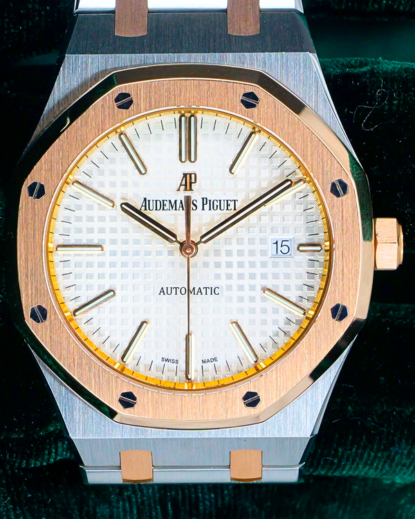 2016 Audemars Piguet Royal Oak 41MM Silver Dial Two-Tone Bracelet (15400SR.OO.1220SR.01)