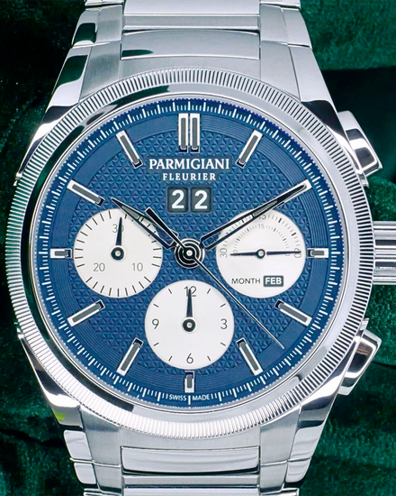 2022 Parmigiani Fleurier Tonda GT Chronograph “Yoshida” L.E. 42MM Blue Dial Steel Bracelet (PFS906)