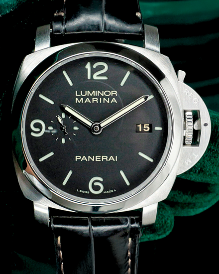 Panerai Luminor Marina 1950 3 Days 44MM Black Dial Leather Strap (PAM00312)