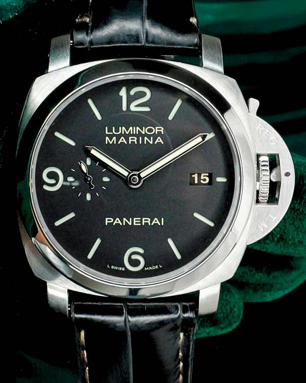 Panerai Luminor Marina 1950 3 Days 44MM Black Dial Leather Strap (PAM00312)