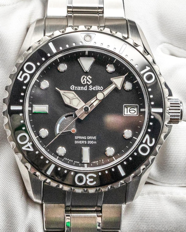 2020 Grand Seiko Sport Diver 44.2MM Black Dial Steel Bracelet (SBGA229)