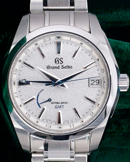 Grand Seiko Spring Drive GMT "Blizzard" Timeless Luxury L.E. 41MM Silver Dial Steel Bracelet (SBGE249)