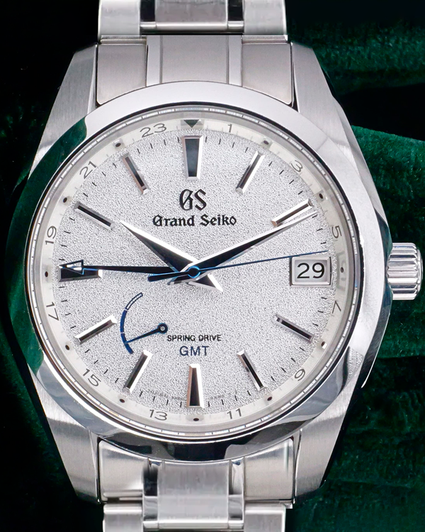 Grand Seiko Spring Drive GMT "Blizzard" Timeless Luxury L.E. 41MM Silver Dial Steel Bracelet (SBGE249)