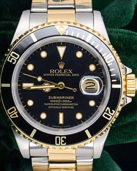 Rolex Submariner 40MM Black Dial Two-Tone Oyster Bracelet (16803)