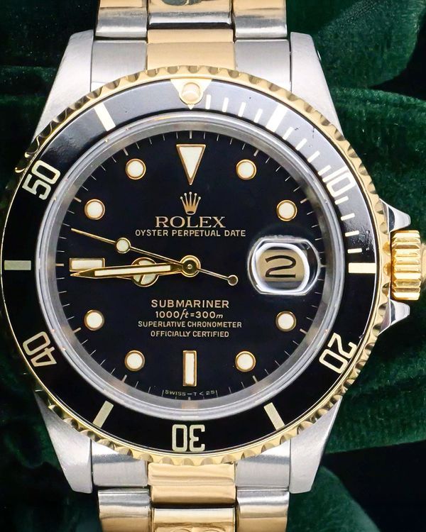 Rolex Submariner 40MM Black Dial Two-Tone Oyster Bracelet (16803)