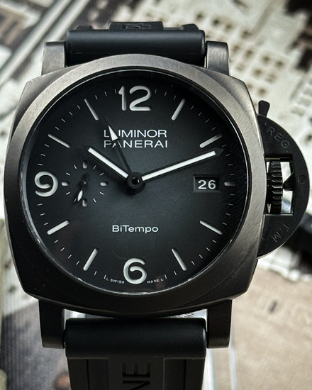 2024 Panerai Luminor BiTempo L.E. 44MM Grey Dial Rubber Strap (PAM01467)
