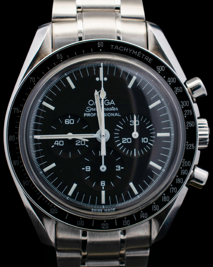Omega Speedmaster Professional Moonwatch 42MM Black Dial Steel Bracelet (3570.50.00)