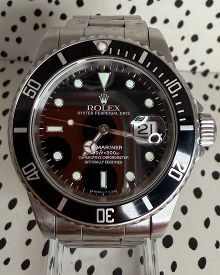 No Reserve - 1993 Rolex Submariner Date 40MM Black Dial Oyster Bracelet (16610)