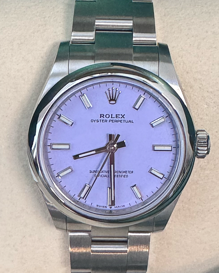 2026 Rolex Oyster Perpetual 31MM Lavender Dial Oyster Bracelet (277200)