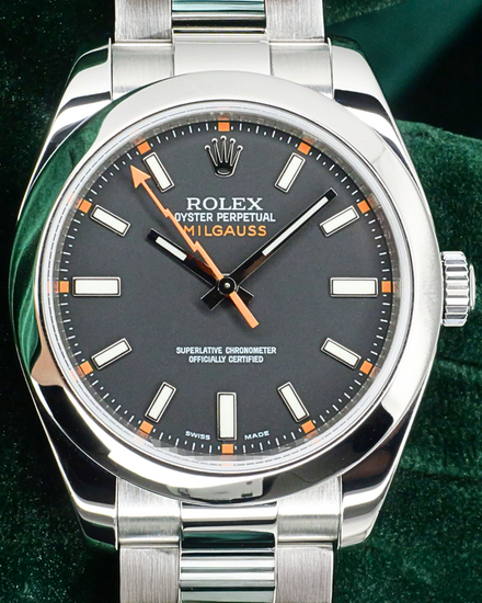 Rolex Milgauss 40MM Black Dial Oyster Bracelet (116400)
