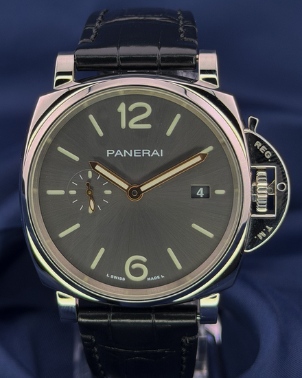 2022 Panerai Luminor Due 42MM Grey Dial Leather Strap (PAM01250)