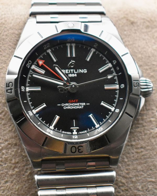2024 Breitling Chronomat GMT 40MM Black Dial Steel Bracelet (A32398101B1A1)