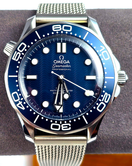 No Reserve - 2023 Omega Seamaster Diver 300M "James Bond 60th Anniversary" 42MM Blue Dial Steel Bracelet (210.30.42.20.03.002)