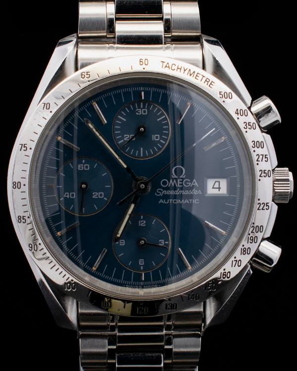 1999 Omega Speedmaster Date 39MM Blue Dial Steel Bracelet (3511.80.00)
