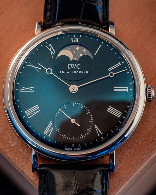 2008 IWC Schaffhausen Portofino 46MM Black Dial Leather Strap (IW544801)