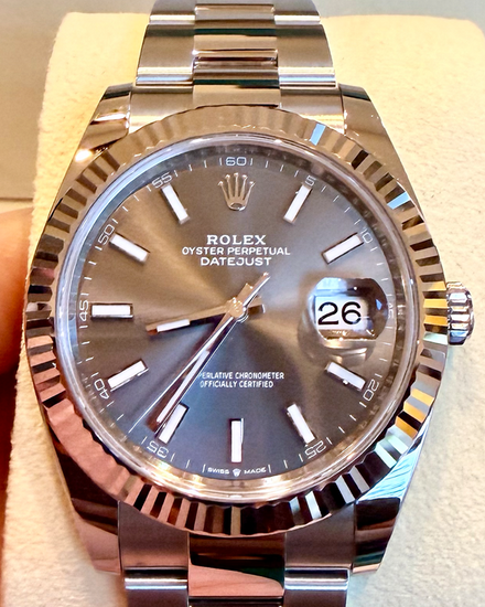 2022 Rolex Datejust 41MM Slate Dial Oyster Bracelet (126334)