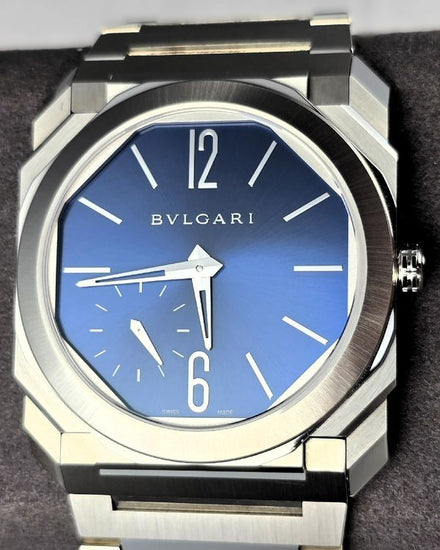 No Reserve - 2025 Bvlgari Octo Finissimo 40MM Blue Dial Steel Bracelet (103431)