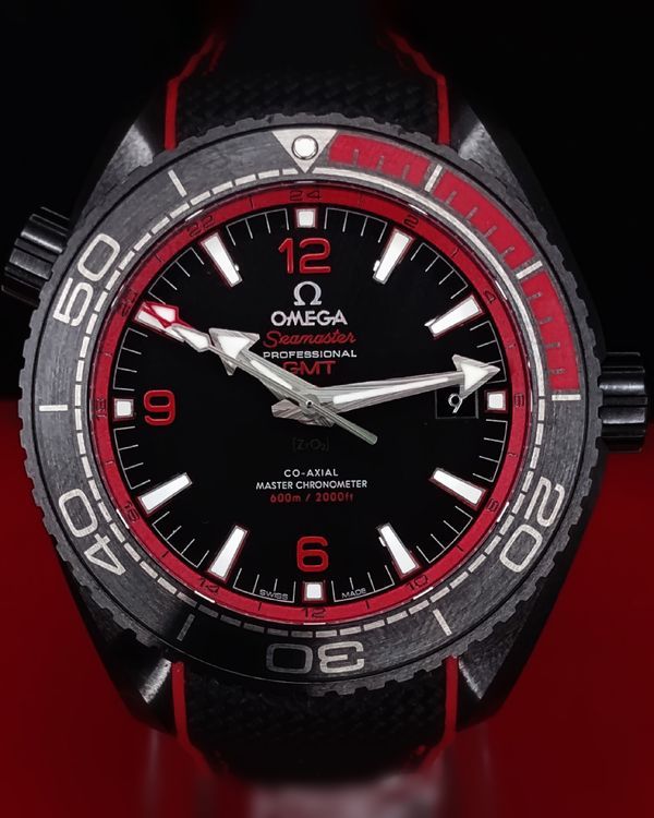 2019 Omega Seamaster Planet Ocean 600M "Deep Black" 45.5MM Black Dial Textile Strap (215.92.46.22.01.003)