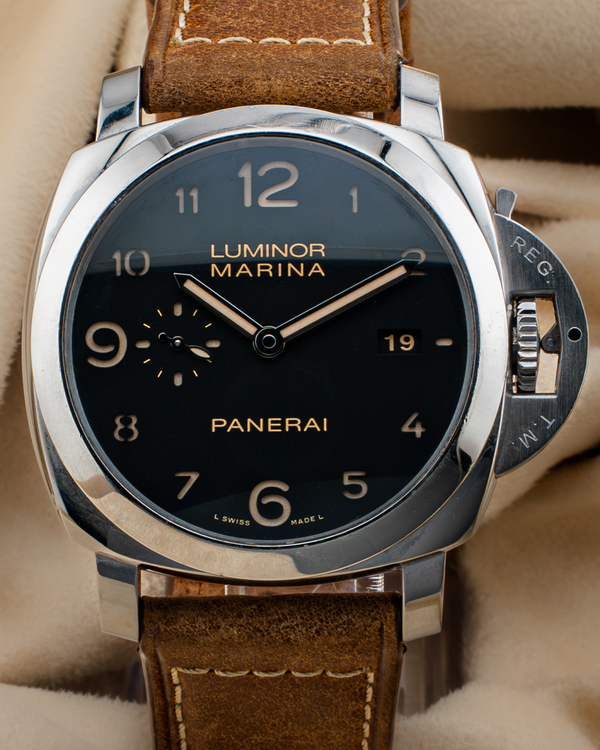 Panerai Luminor Marina 1950 3 Days 44MM Black Dial Leather Strap (PAM00359)