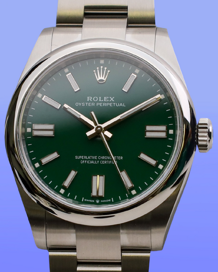 No Reserve - 2026 Rolex Oyster Perpetual 41MM Green Dial Oyster Bracelet (134300)