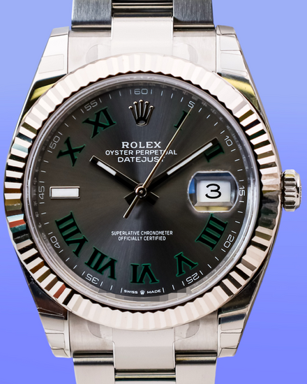 No Reserve - 2026 Rolex Datejust "Wimbledon" 41MM Slate Dial Oyster Bracelet (126334)