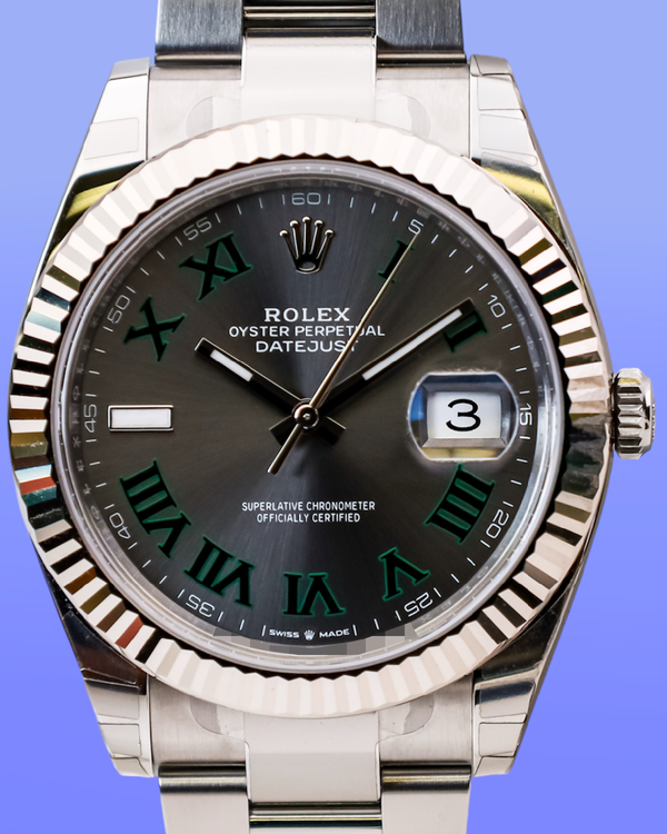 2026 Rolex Datejust "Wimbledon" 41MM Slate Dial Oyster Bracelet (126334)