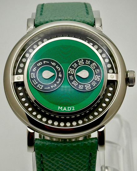 2025 MB&F MAD Edition 2 42MM Green Dial Leather Strap (M.A.D 2)