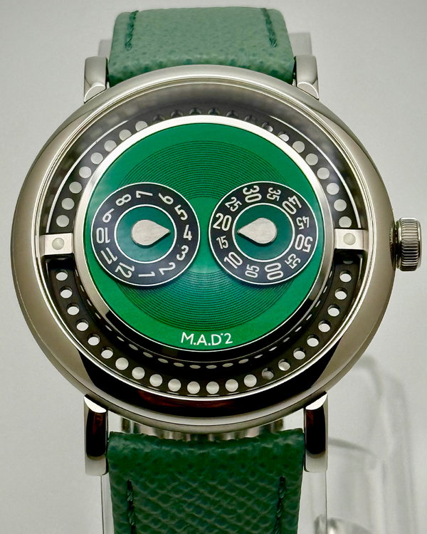2025 MB&F MAD Edition 2 42MM Green Dial Leather Strap (M.A.D 2)