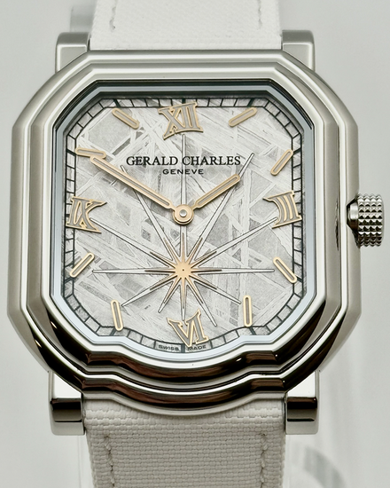 2026 Gerald Charles Maestro 2.0 L.E. 41MM White "Meteorite" Dial Rubber Strap (GC2.0-SSPS-MT04-RSVC_DLE)