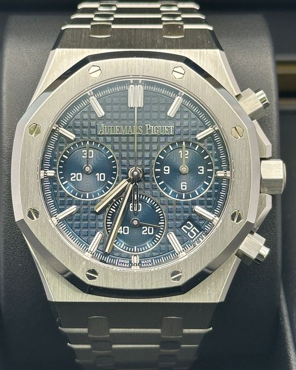 2023 Audemars Piguet Royal Oak Chronograph 41MM Blue Dial Steel Bracelet (26240ST.OO.1320ST.01)