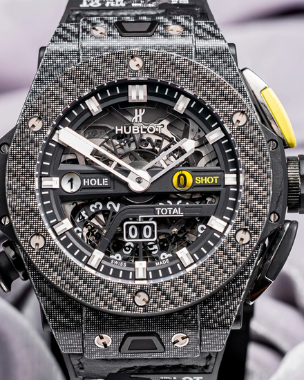 2021 Hublot Big Bang Unico "Golf Edition" 45MM Skeleton Dial Rubber Strap (416.YT.1120.VR)