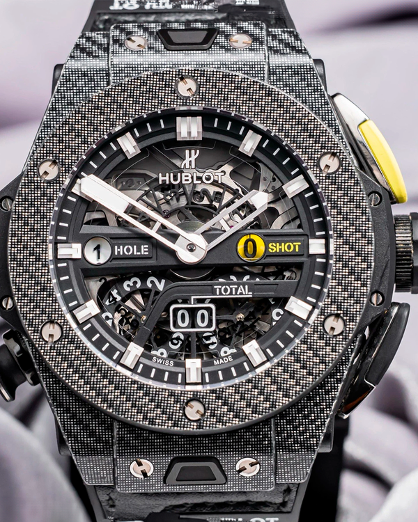 2021 Hublot Big Bang Unico "Golf Edition" 45MM Skeleton Dial Rubber Strap (416.YT.1120.VR)