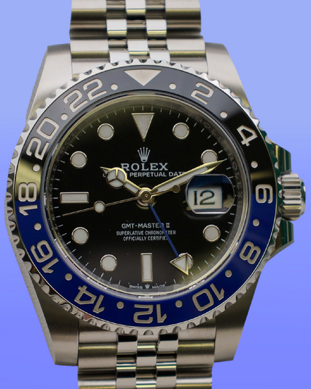 No Reserve - 2026 Rolex GMT-Master II "Batgirl" 40MM Black Dial Jubilee Bracelet (126710BLNR)