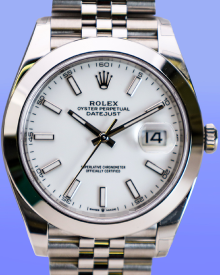 2026 Rolex Datejust 41MM White Dial Jubilee Bracelet (126300)