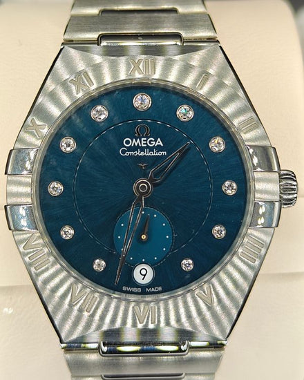 2026 Omega Constellation Small Seconds 34MM Blue Dial Steel Bracelet (131.10.34.20.53.001)