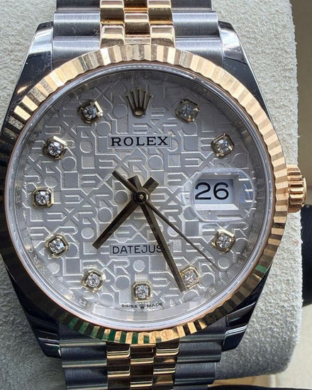 2014 Rolex Datejust 41MM Silver "Jubilee Motif" Dial Two-Tone Jubilee Bracelet (126333)