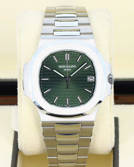Patek Philippe Nautilus 40MM Green "Olive" Dial Steel Bracelet (5711/1A-014)
