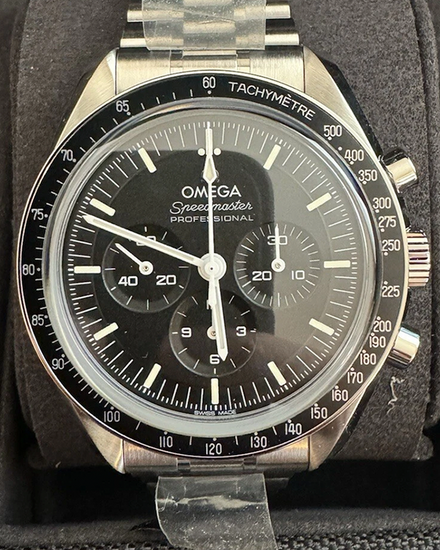 2025 Omega Speedmaster Professional Moonwatch 42MM Black Dial Steel Bracelet (310.30.42.50.01.002)