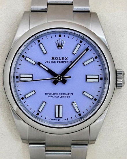 No Reserve - 2025 Rolex Oyster Perpetual 41MM Lavender Dial Oyster Bracelet (134300)