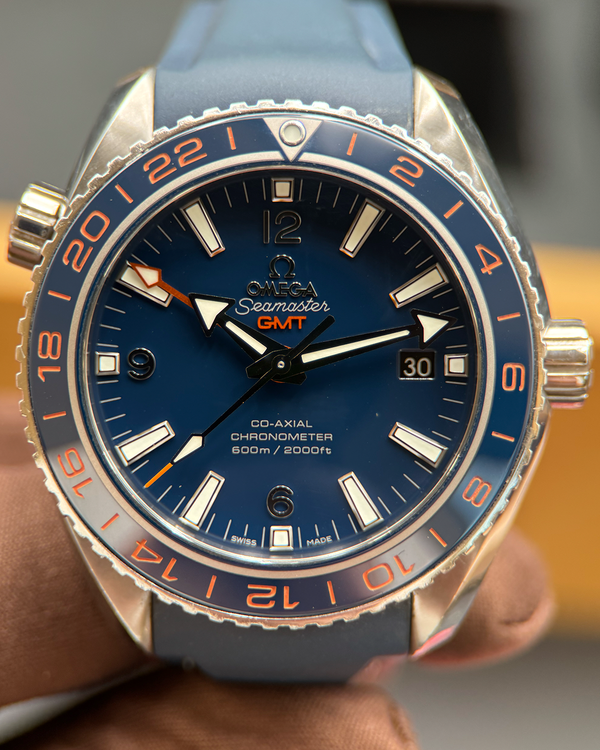2019 Omega Seamaster Planet Ocean 600M "GoodPlanet" 43.5MM Blue Dial Rubber Strap (232.32.44.22.03.001)