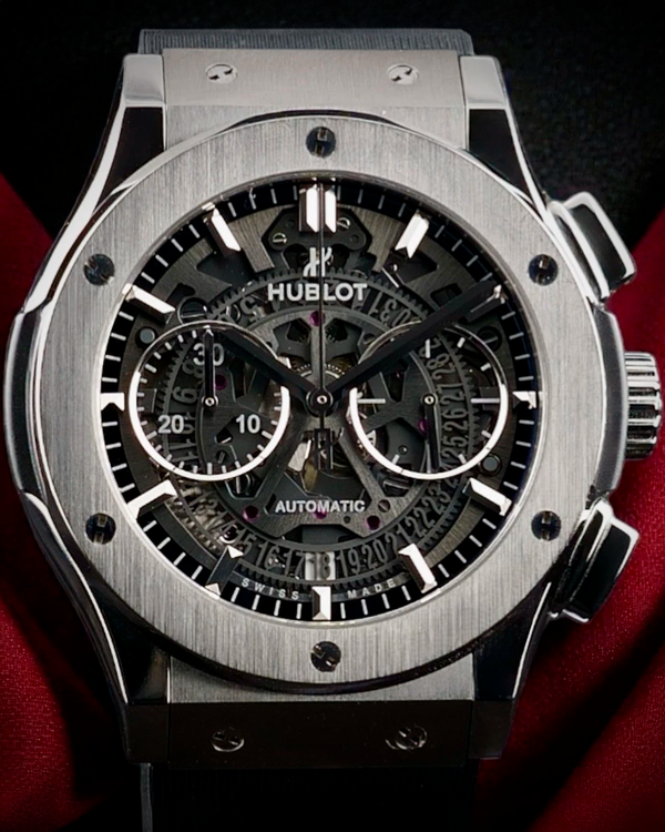 2019 Hublot Classic Fusion Aerofusion 45MM Skeleton Dial Rubber Strap (525.NX.0170.LR)