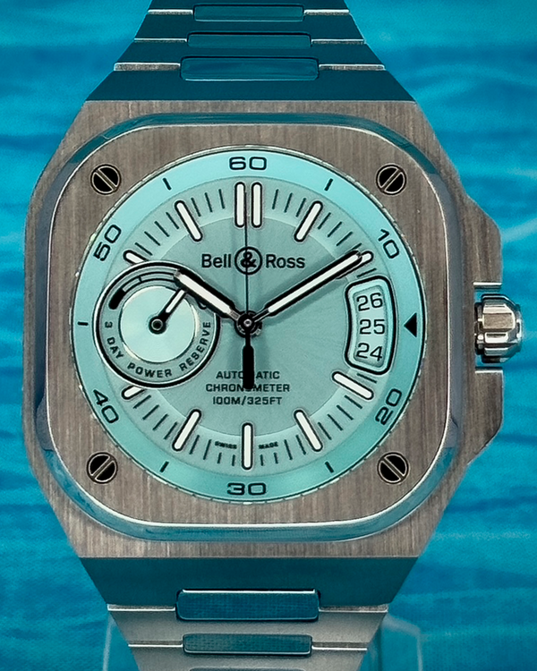 Bell & Ross BR-X5 41MM Ice Blue Dial Steel Bracelet (BRX5R-IB-ST/SST)