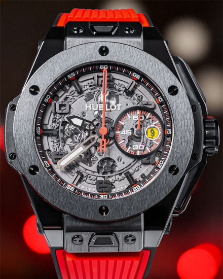 Hublot Big Bang Unico "Ferrari" L.E. 45MM Skeleton Dial Rubber Strap (401.CX.0123.VR)