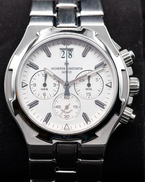 2001 Vacheron Constantin Overseas Chronograph 40MM White Dial Steel Bracelet (49140)